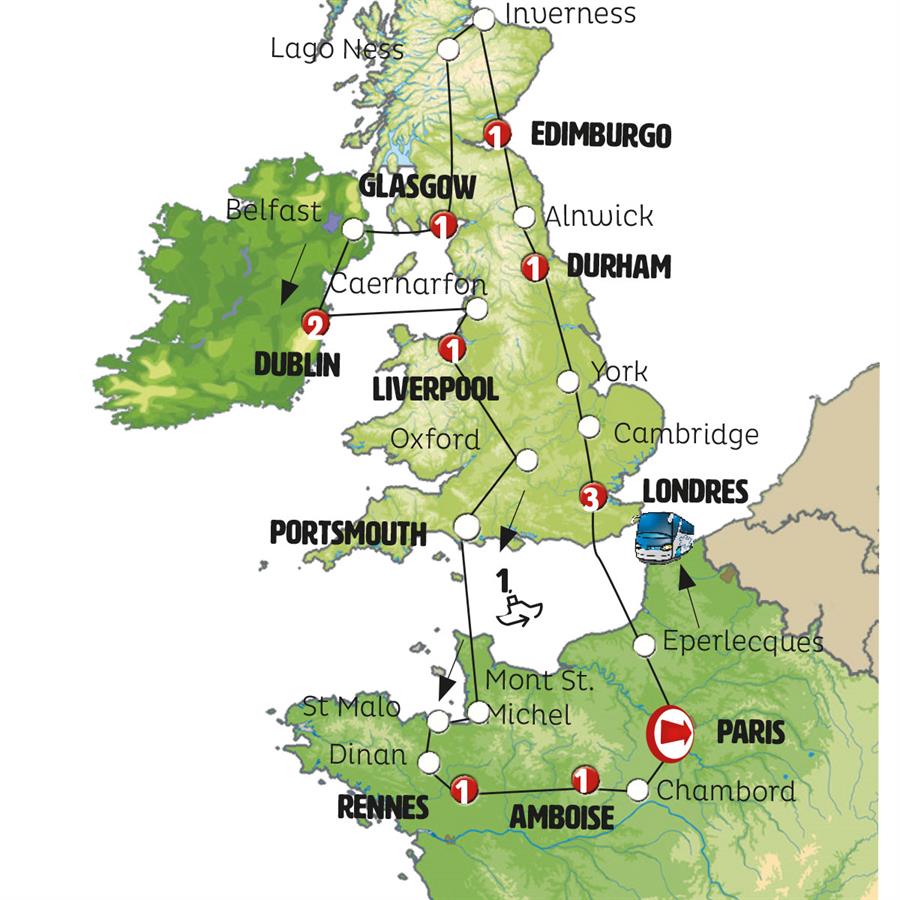 Fran A Inglaterra Esc Cia E Irlanda Europa Atl Ntica