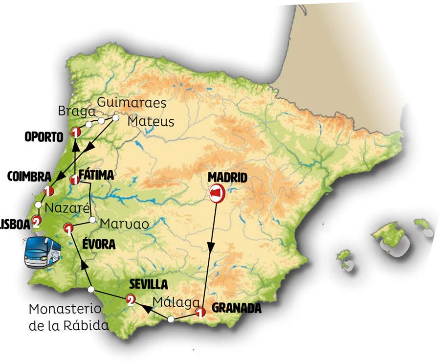 Andaluc A Y Portugal Al Completo Pen Nsula Ib Rica Y Marruecos