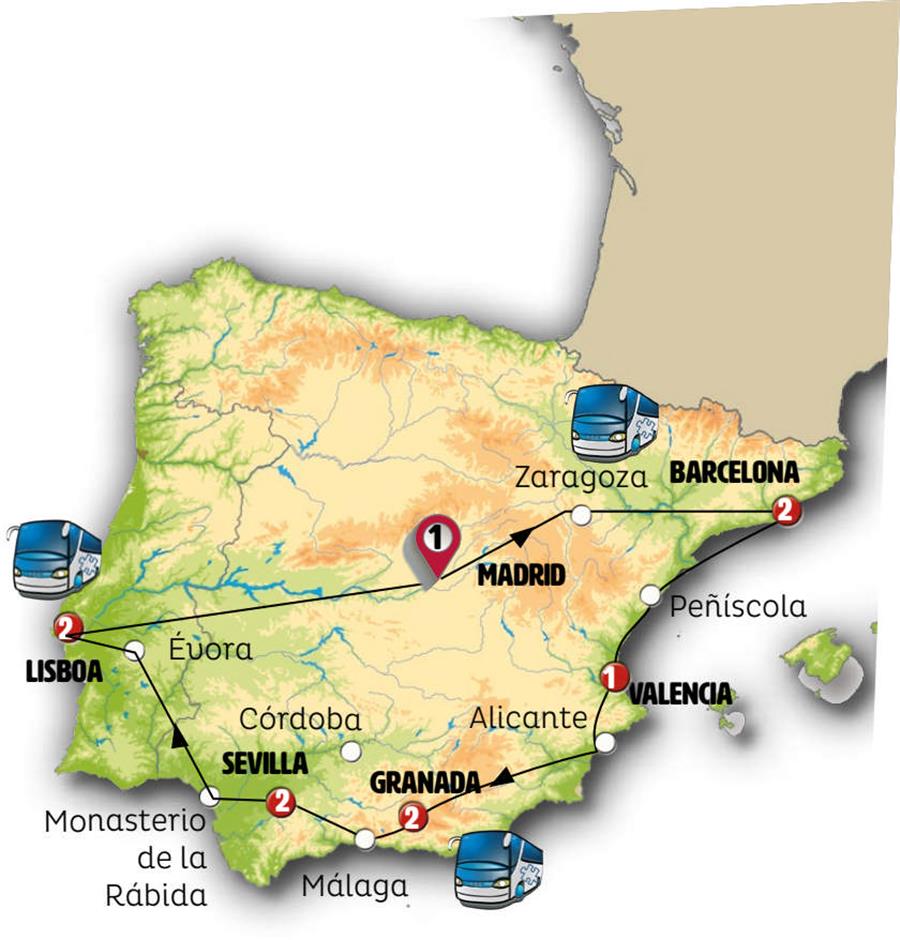 Tour Ibérico 2025 Península Ibérica y Marruecos