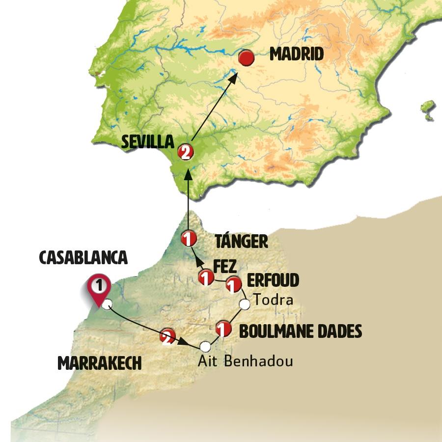 Cotizar Capitales Marroqu S Sevilla Y Madrid P Ib Rica Marruecos