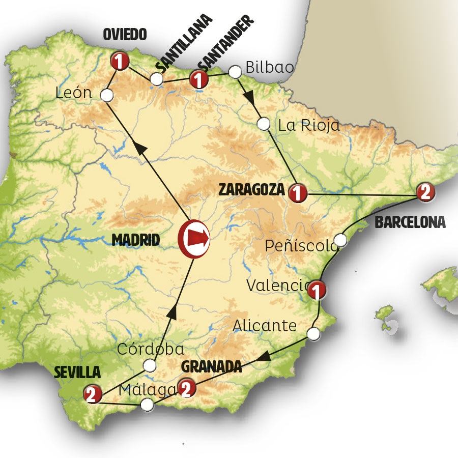 Cotizar España de Norte a Sur con Madrid 24 P Ibérica Marruecos