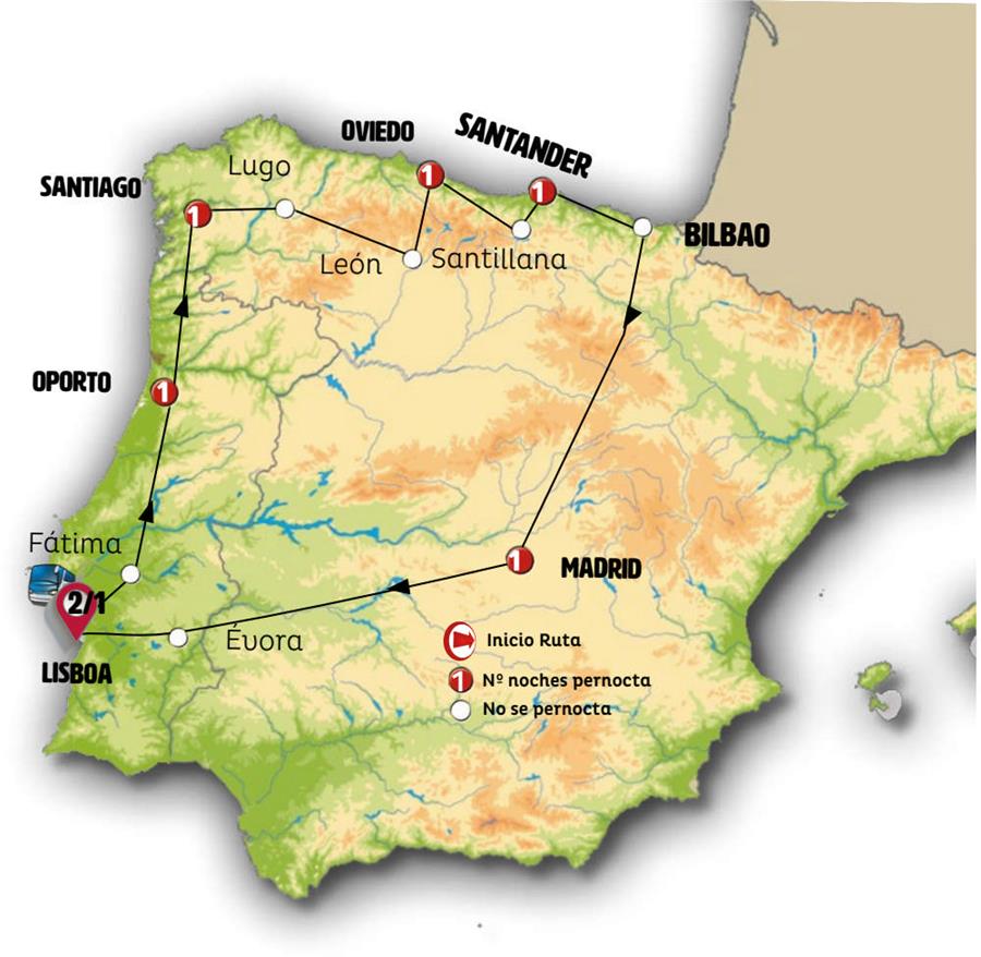 Cotizar Triangulo Atlántico 2024 Península Ibérica y Marruecos