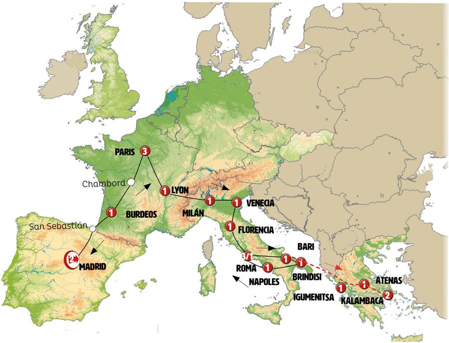 Cotizar España y Francia Con Italia Única i 2024 Más Incluido