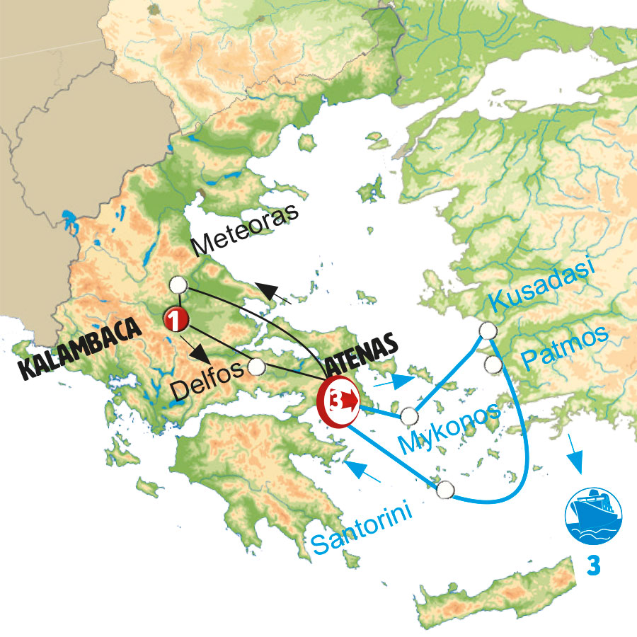 Cotizar Grecia con Crucero por las Islas Griegas Interna 24 E Mediterránea